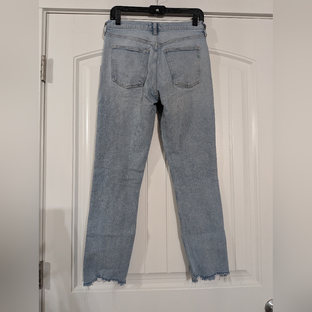 AGOLDE Merrel High Rise Straight Leg Raw Hem Jeans - Picture 5 of 11